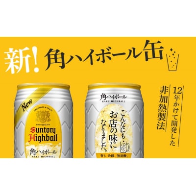 【定期便3ヵ月コース】〈サントリー〉角ハイボール 350ml缶×24本(1ケース)