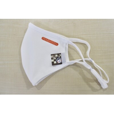 【数量限定品】とち介のもちもちタグマスク　 ホワイト(ロゴ:オレンジ)