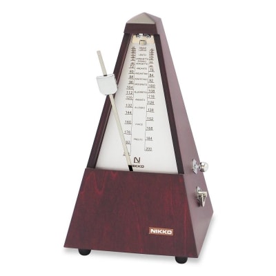 日工メトロノーム 木製シルバー No.103