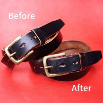 【minca】栃木レザー 幅30mm ハーネスベルト/34インチ/ブラック