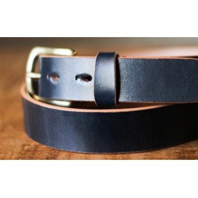 【minca】栃木レザー 幅30mm ハーネスベルト/36インチ/ブラック