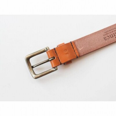 【minca】栃木レザー 幅30mm ハーネスベルト/32インチ/キャメル