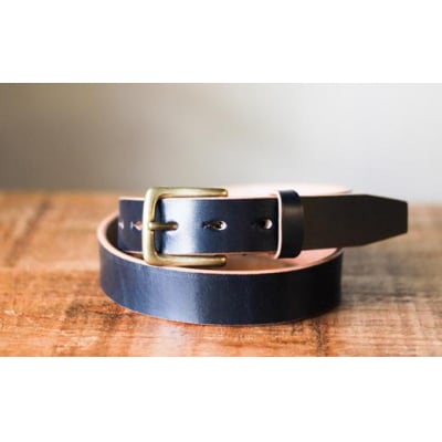 【minca】栃木レザー 幅30mm ハーネスベルト/32インチ/ネイビー