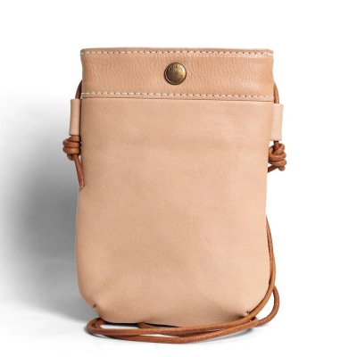 天神ワークス レザーサコッシュSP04【TAN】