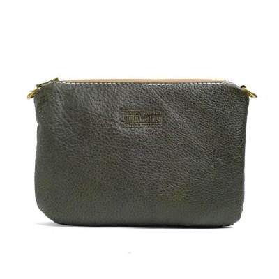 天神ワークス レザーサコッシュSP05【OLIVE】