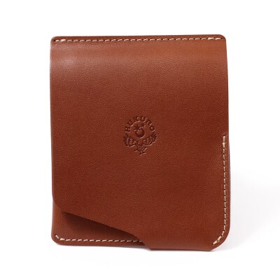 JITAN 二つ折り財布 サイフ HUKURO 栃木レザー 全6色 右利き用【ブラウン】