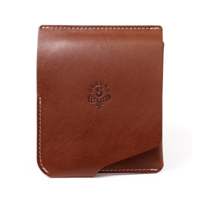 JITAN 二つ折り財布 サイフ HUKURO 栃木レザー 全6色  左利き用【ブラウン】