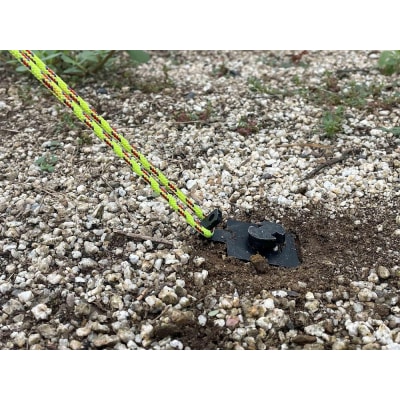 ねじペグ20cm　ブラック　4本セット　キャンプ用ペグ　スパイラル　トルネード　アウトドア