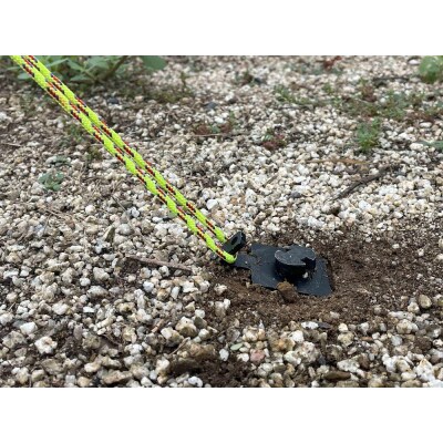 ねじペグ20cm　ブラック　8本セット　キャンプ用ペグ　スパイラル　トルネード　アウトドア