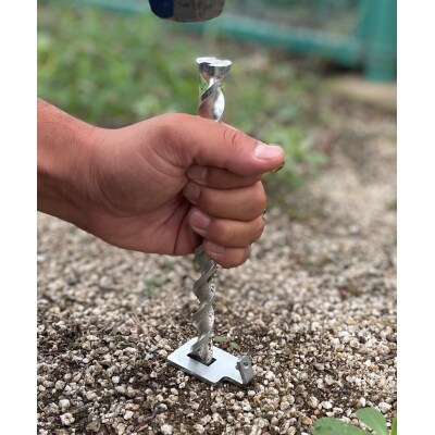 ねじペグ20cm　シルバー　8本セット　キャンプ用ペグ　スパイラル　トルネード　アウトドア