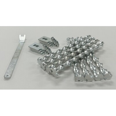 ねじペグ20cm　シルバー　8本セット　キャンプ用ペグ　スパイラル　トルネード　アウトドア