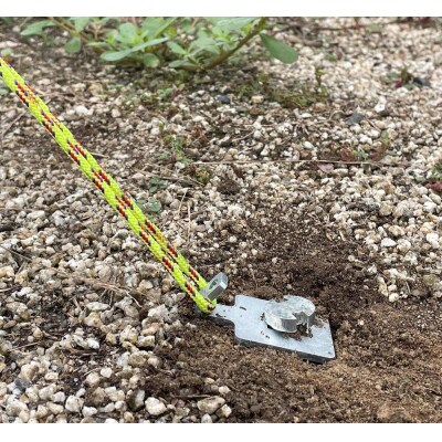 ねじペグ25cm　シルバー　4本セット　キャンプ用ペグ　スパイラル　トルネード　アウトドア