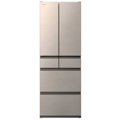日立 冷蔵庫【標準設置費込み】HWCタイプ 6ドア(観音開き) 485L【ライトゴールド】