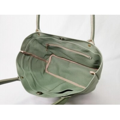 【いちひこ帆布】 ミニトート/グリーン