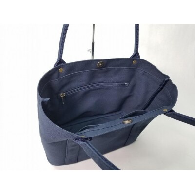 【いちひこ帆布】 ミニトート/ネイビー