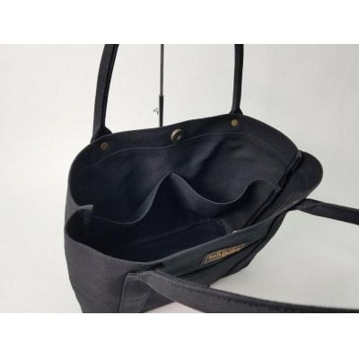 【いちひこ帆布】 ミニトート/黒