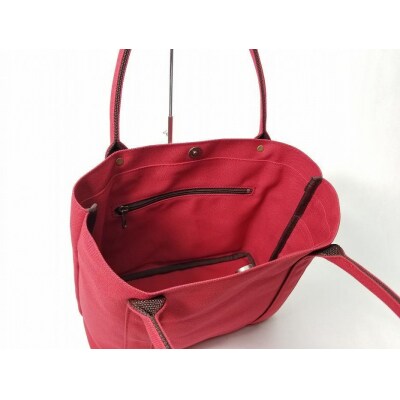 【いちひこ帆布】 ミニトート/赤