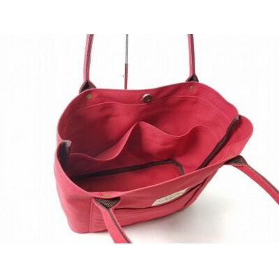 【いちひこ帆布】 ミニトート/赤