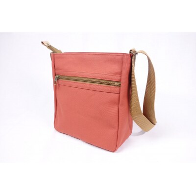 【いちひこ帆布】 縦ショルダー/レンガ