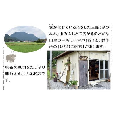 【いちひこ帆布】 ミニボストン/キャメル