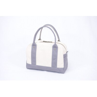 【いちひこ帆布】 ミニボストン/グレー