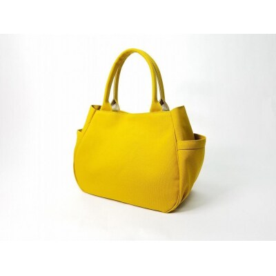 【いちひこ帆布】 マロンバッグ/イエロー