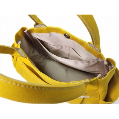 【いちひこ帆布】 マロンバッグ/イエロー