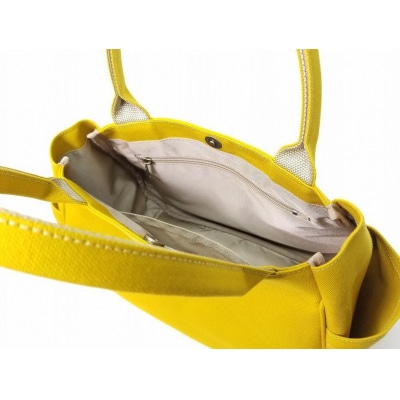 【いちひこ帆布】 マロンバッグ/イエロー