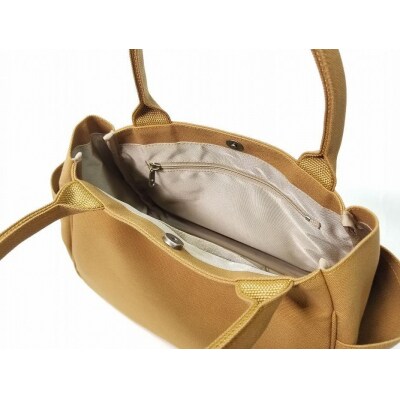 【いちひこ帆布】 マロンバッグ/キャメル