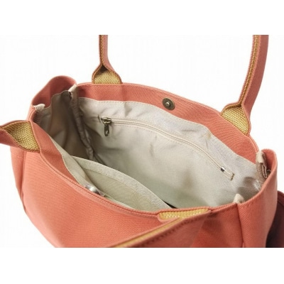 【いちひこ帆布】 マロンバッグ/レンガ