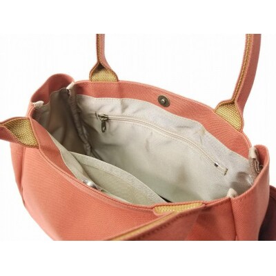 【いちひこ帆布】 マロンバッグ/レンガ