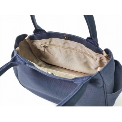 【いちひこ帆布】 マロンバッグ/ネイビー