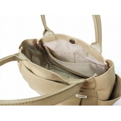 【いちひこ帆布】 マロンバッグ/ベージュ