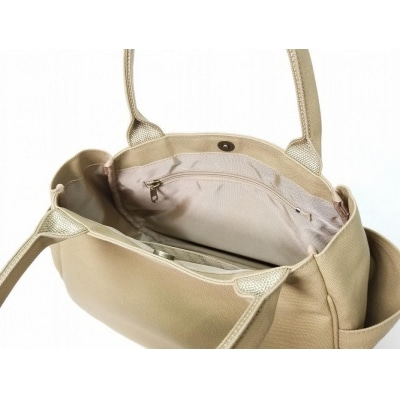 【いちひこ帆布】 マロンバッグ/ベージュ