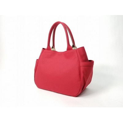 【いちひこ帆布】 マロンバッグ/赤