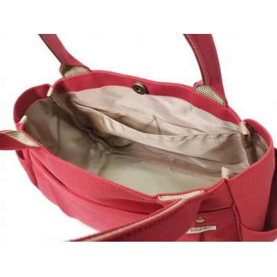【いちひこ帆布】 マロンバッグ/赤