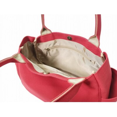 【いちひこ帆布】 マロンバッグ/赤