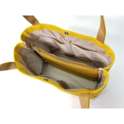 【いちひこ帆布】パーティショントート　イエロー