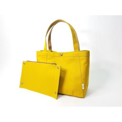 【いちひこ帆布】パーティショントート　イエロー