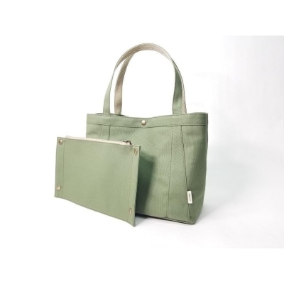 【いちひこ帆布】パーティショントート　カーキ