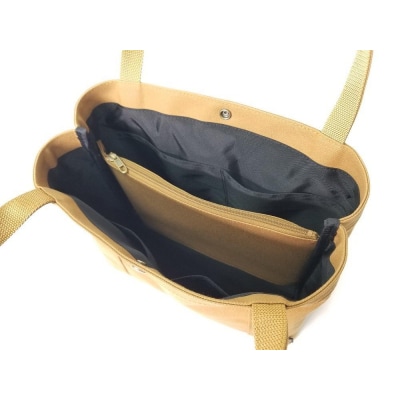 【いちひこ帆布】パーティショントート　キャメル