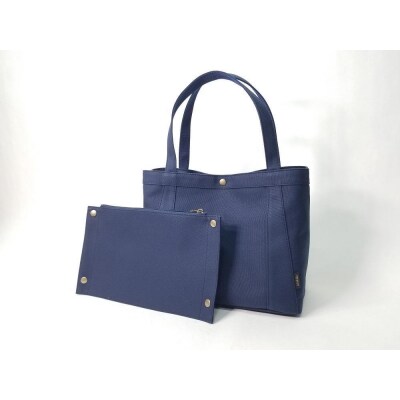 【いちひこ帆布】パーティショントート　ネイビー