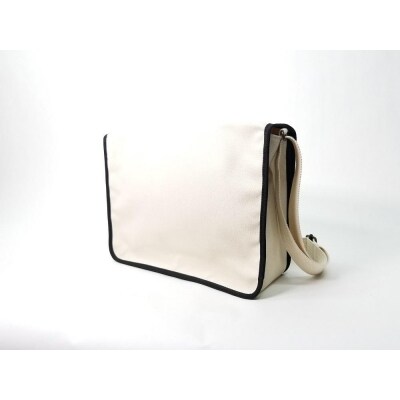 【いちひこ帆布】学生カバン　白