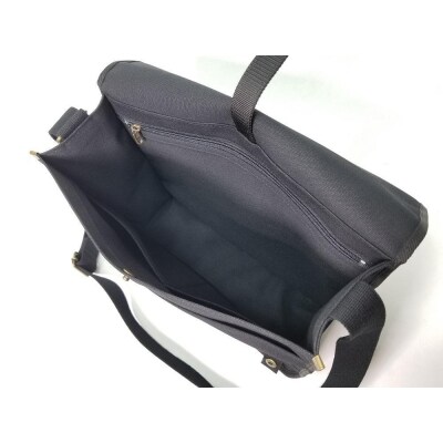 【いちひこ帆布】学生カバン　黒