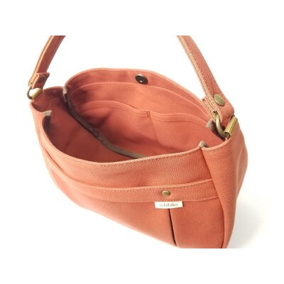 【いちひこ帆布】ワンハンドルショルダー　レンガ