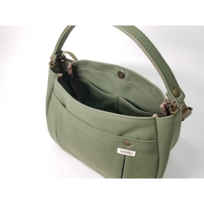 【いちひこ帆布】ワンハンドルショルダー　カーキ