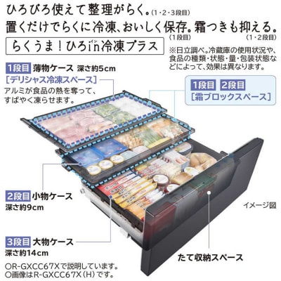 日立冷蔵庫【標準設置費込み】WXCタイプ6ドアフレンチドア(観音開き)735L