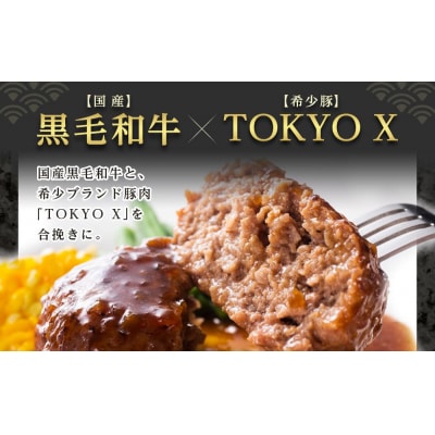 人形町今半　老舗の合挽きハンバーグ2種詰合せ(計4個)