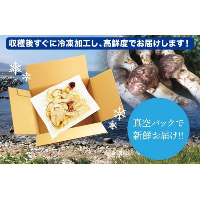 【年内発送】 岩手県産 スライス天然松茸 約100g 冷凍 国産 真空パック 年内配送 年内お届け