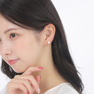 老舗の真珠専門店・高品質 アコヤ真珠 ピアス 7.0～7.5ミリ K18YG